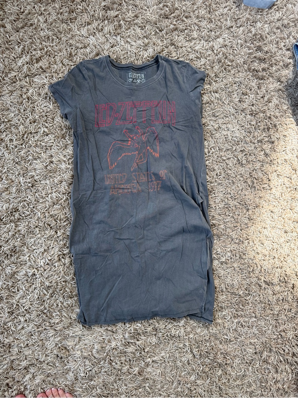 Led Zeppelin Black Graphic Crewneck T-Shirt